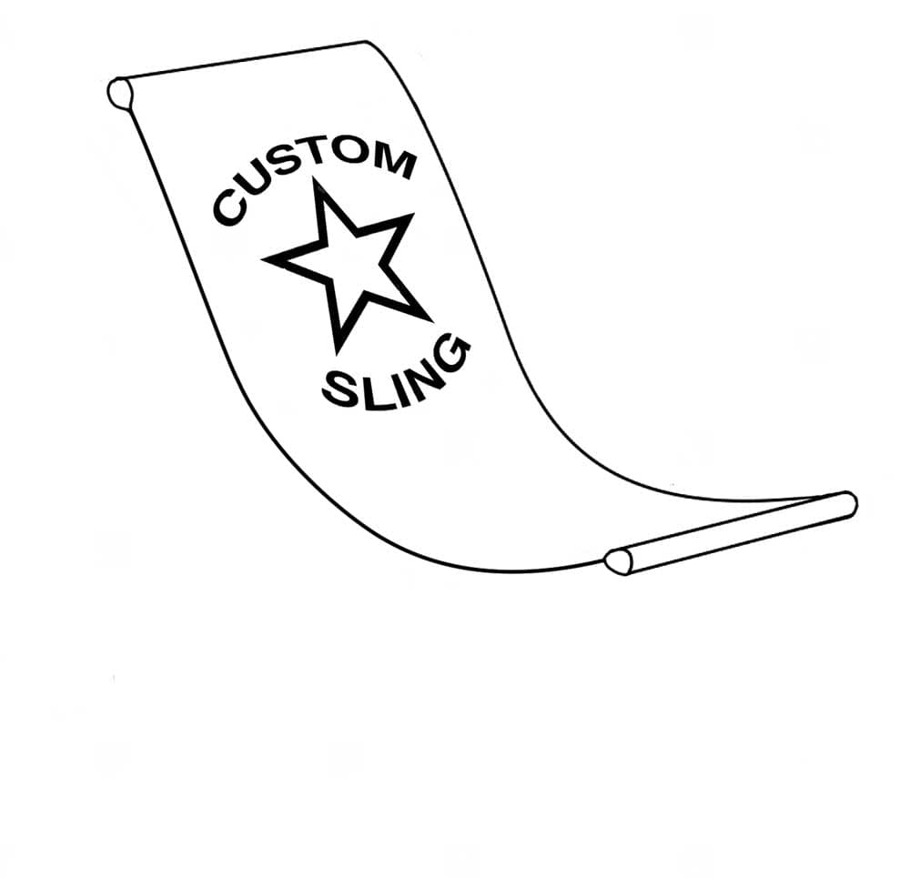 Custom branded giant deckchair sling