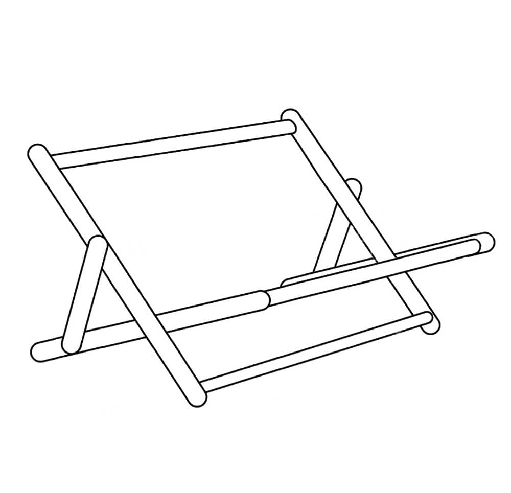 Deckchair bench timber frame